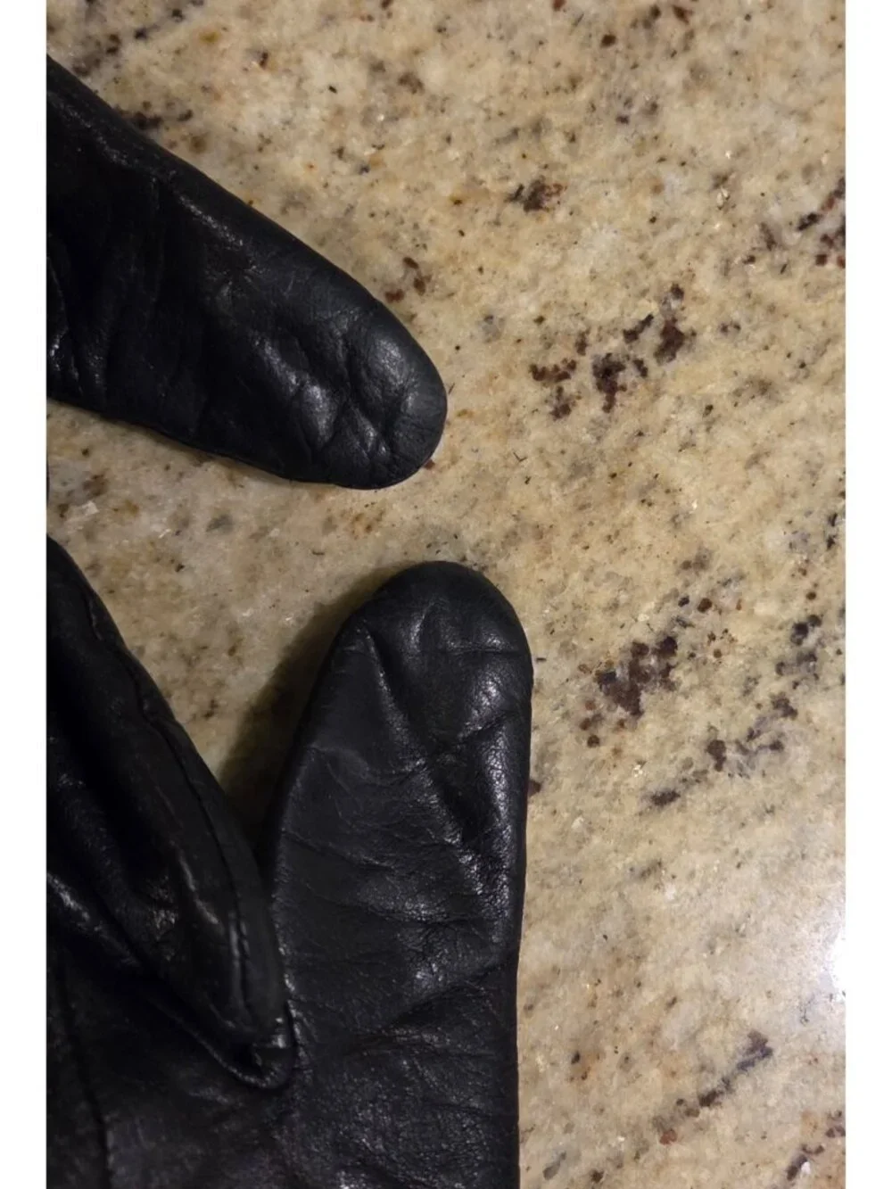 Thinsulate 40g Womens Size M Black Leather Fleece Lined Gloves